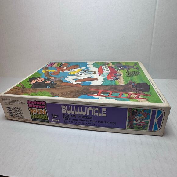 Vintage 1981 bullwinkle 100-piece large jigsaw puzzle - Picture 3 of 7